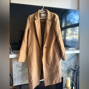 Aritizia Tan Wool Blend Outerwear